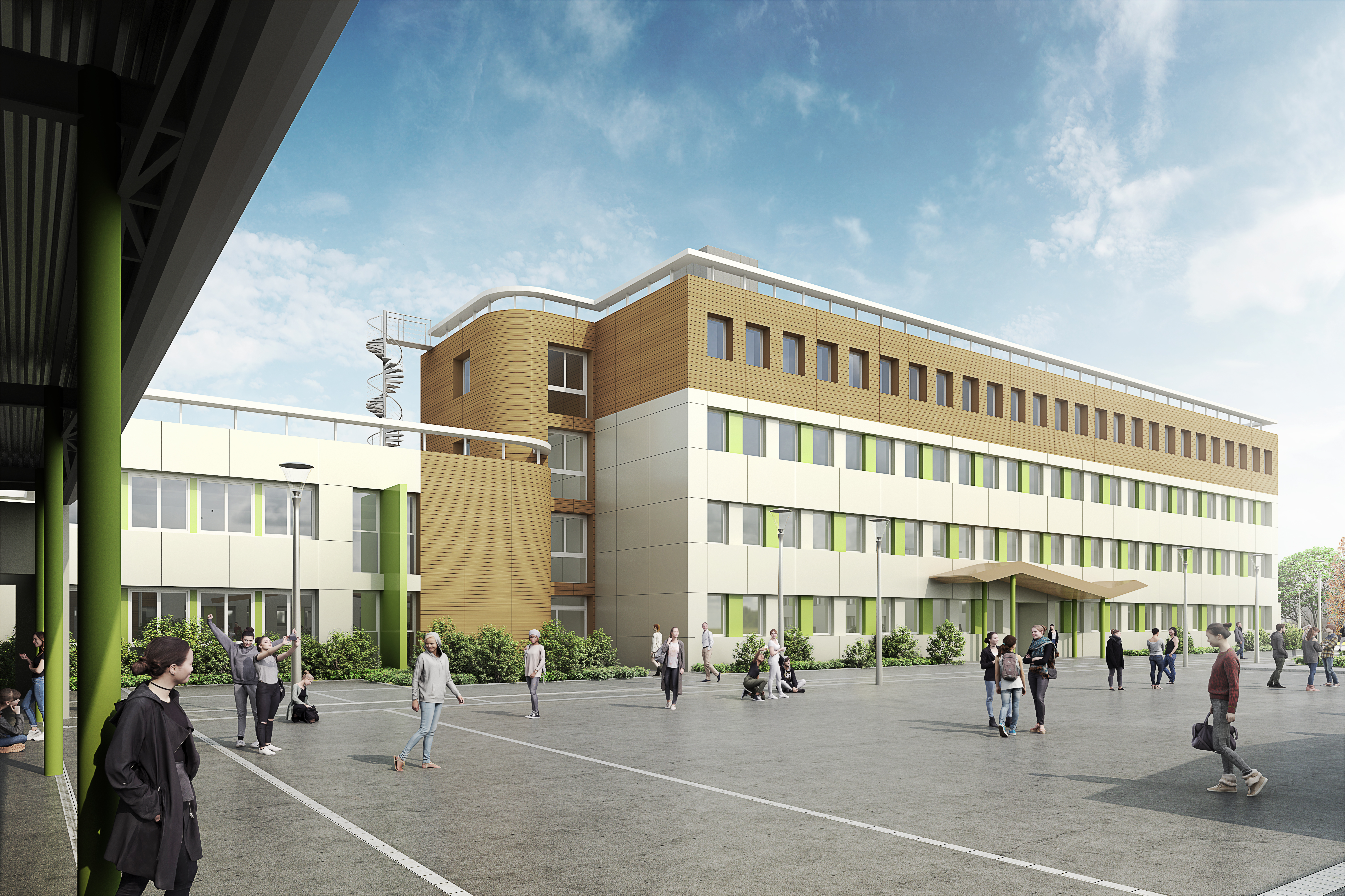 Lycée Langevin — rénovation ENR — Sainte-Geneviève-des-Bois (91)