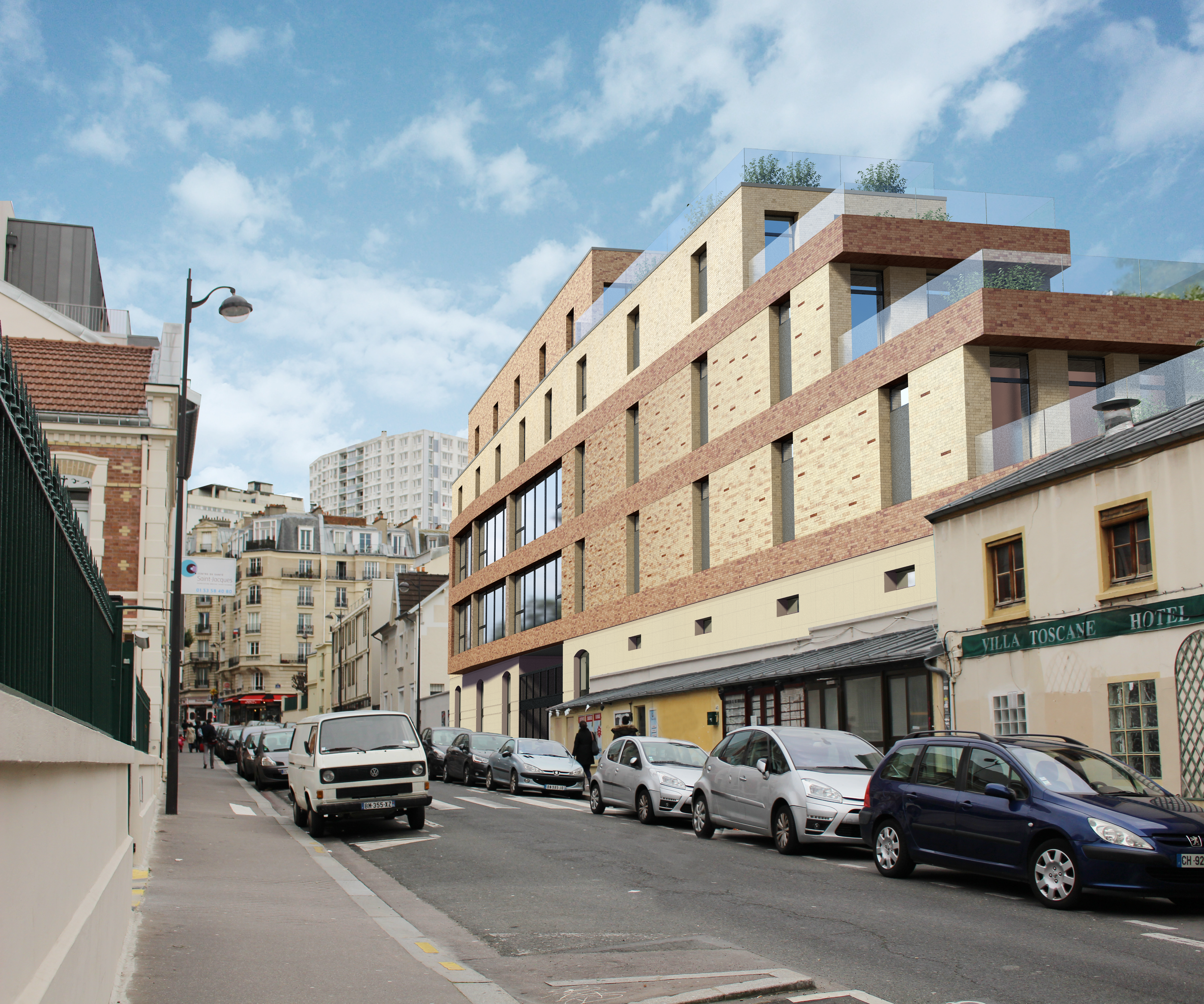 Bâtiment mixte bureaux & logements — Paris 15ᵉ (75)
